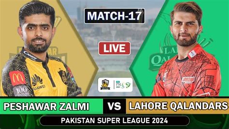 Peshawar Zalmi vs Lahore Qalandars Scorecard .